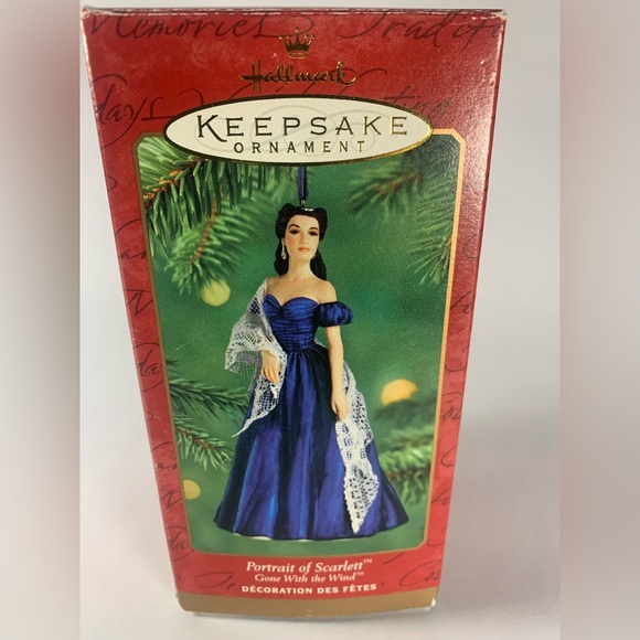Hallmark Ornament, 2000 Portrait of Scarlett O’HaraGone with the Wind, Looks New - Picture 2 of 7